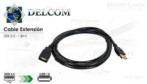 CABLE USB 2.0 1.8mts DELCOM para Impresora
